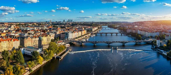 National Theatre Located Prague Czech Republic Vltava River Legion Bridge — Stockfoto