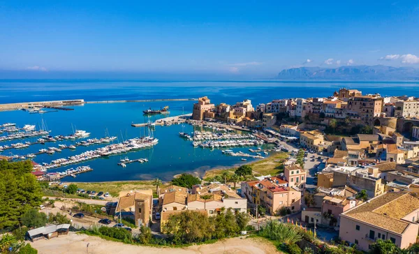 Castellammare Del Golfo Town Gulf Castellammare Mediterranean Sea Trapany Sicily — Stock Photo, Image
