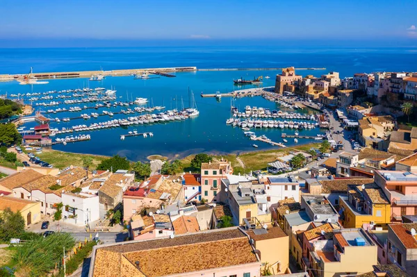 Castellammare Del Golfo Város Castellammare Öböl Földközi Tengeren Trapany Szicília — Stock Fotó