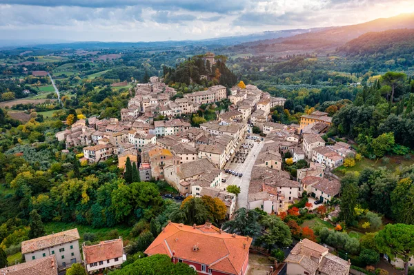 Cetona Travel Tuscany Italy Magnificent View Ancient Hilltop Village Cetona — Stockfoto