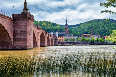 Görünümü güzel ortaçağ şehir Heidelberg, Almanya