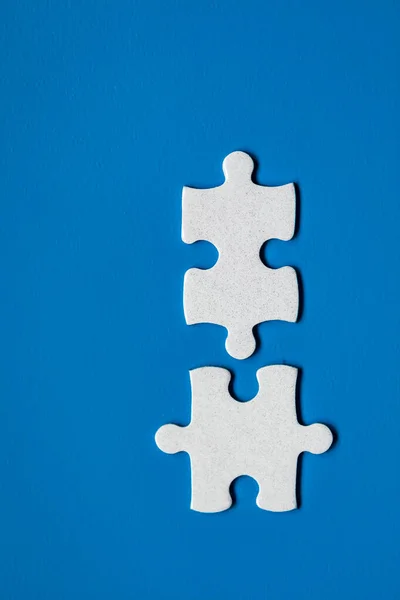 Closeup Jigsaw Puzzle Isolated Missing Jigsaw Puzzle Piece Business Concept — Stock Photo, Image