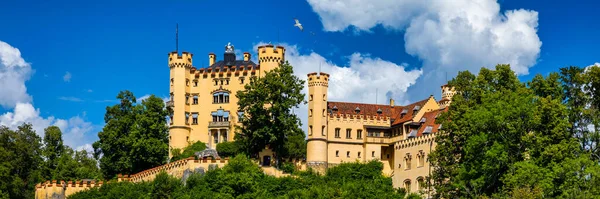 Hohenschwangau Castle Fussen Bavaria Germany Palace King Ludwig Schwangau Village — Stock Photo, Image