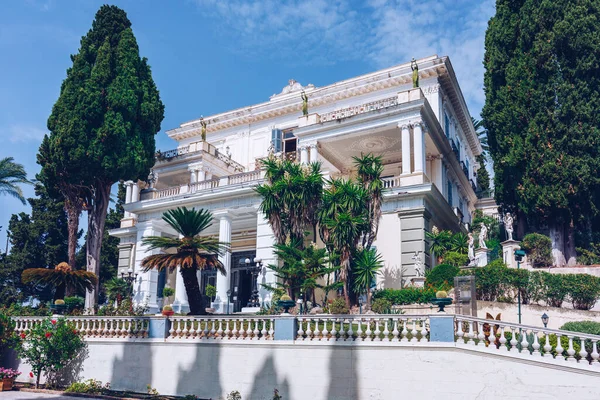 Achilleion Palace Corfu Island Greece Built Empress Austria Elisabeth Bavaria — Zdjęcie stockowe