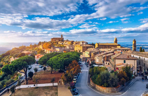 View Montalcino Town Tuscany Italy Montalcino Town Takes Its Name — стоковое фото