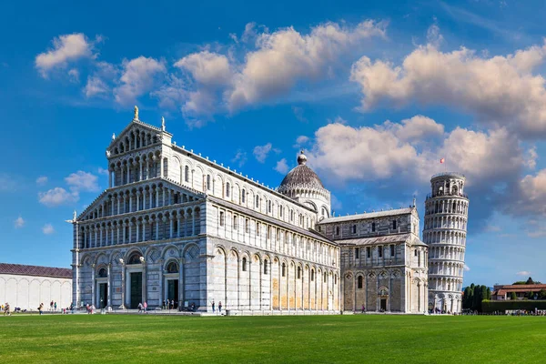 Pisa Cathedral Leaning Tower Sunny Day Pisa Italy Pisa Cathedral — Stockfoto