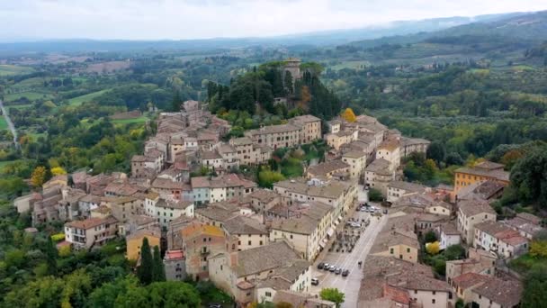 Cetona Travel Tuscany Italy Magnificent View Ancient Hilltop Village Cetona — Wideo stockowe