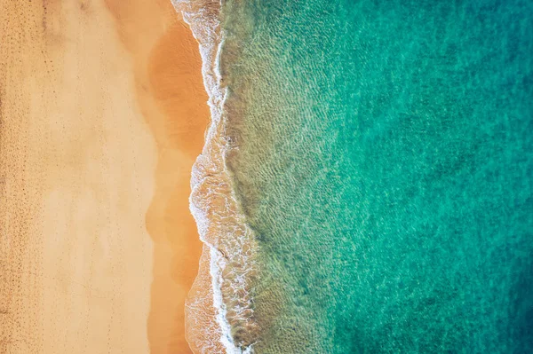 Ocean View Beach. Ocean Beach, beautiful landscape, travel and vacation. Aerial view of sandy beach and ocean with waves