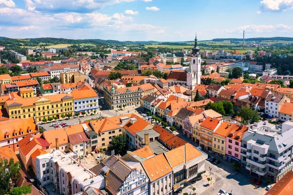 Orta Çağ Pisek Kasabası Çek Cumhuriyeti Nin Güney Bohemya Bölgesindeki — Stok fotoğraf
