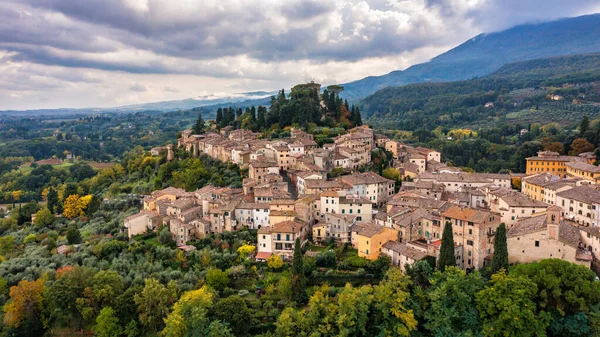Cetona Travel Tuscany Italy Magnificent View Ancient Hilltop Village Cetona — Zdjęcie stockowe