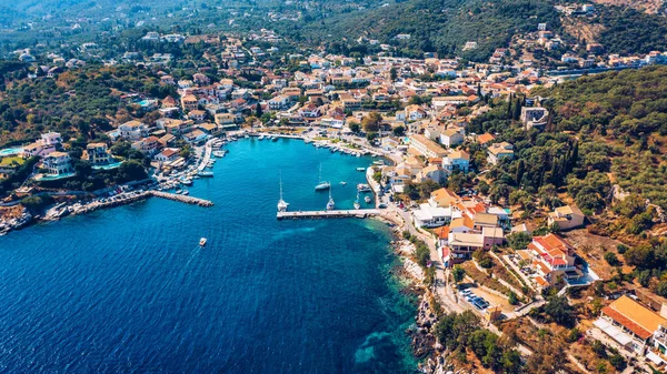 Kassiopi Town Corfu Greece Mediterranean Town Kassiopi Greece Greek Resort — Stockfoto