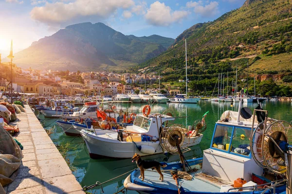 Castellammare Del Golfo Stadt Golf Von Castellammare Mittelmeer Trapanien Sizilien — Stockfoto