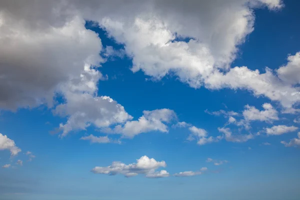 Solig Himmel Abstrakt Bakgrund Vacker Molnlandskap Himlen Utsikt Över Vita — Stockfoto
