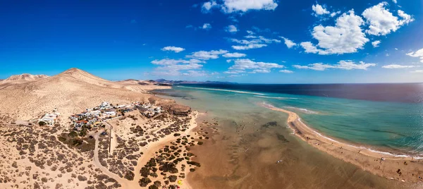 Jandia Peninsula Risco Del Paso Playas Sotavento Laguna Sotavento Fuerteventura — стокове фото