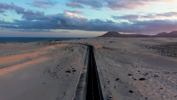 Spanya Nın Kanarya Adaları Ndaki Fuerteventura Daki Corralejo Nun Kumulları — Stok video