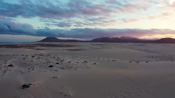 Corralejo Ulusal Parkı Parque Natural Corralejo Spanya Nın Kanarya Adaları — Stok video