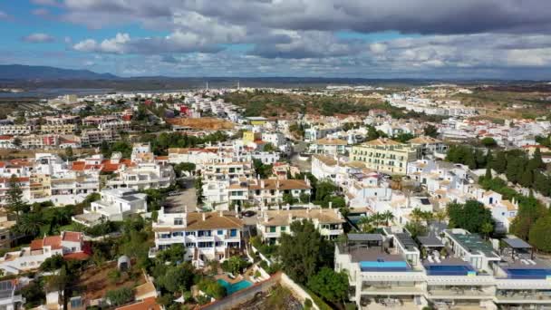 Veduta Del Villaggio Ferragudo Algarve Portogallo Vecchia Città Mare Ferragudo — Video Stock