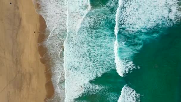 Дивовижний Пляж Кофете Безконечним Горизонтом Вулканічні Пагорби Задньому Плані Атлантичному — стокове відео