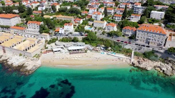 Vue Aérienne Dubrovnik Une Ville Dans Sud Croatie Face Mer — Video