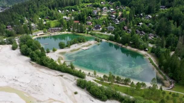 Lac Jasna Avec Belles Montagnes Paysages Naturels Dans Parc National — Video