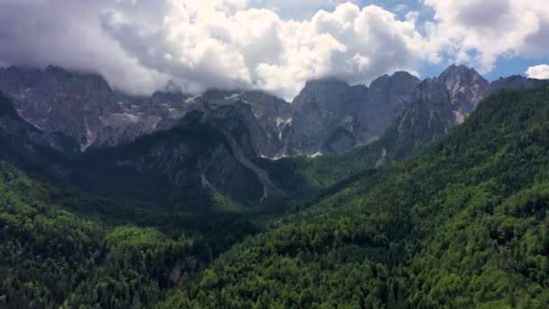 Vallei Het Triglav Nationaal Park Julian Alps Slovenië Julian Alps — Stockvideo