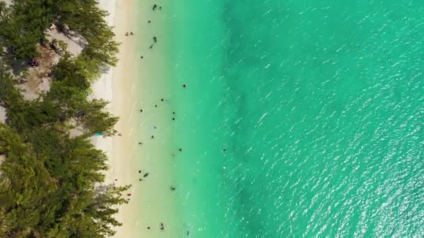 Mauricius Pláž Letecký Výhled Mont Choisy Pláž Grand Baie Pereybere — Stock video