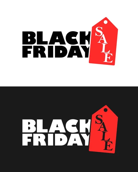 Big Black Friday Eladó Promóciós Szöveges Kártya Két Lehetőség Használt — Stock Fotó
