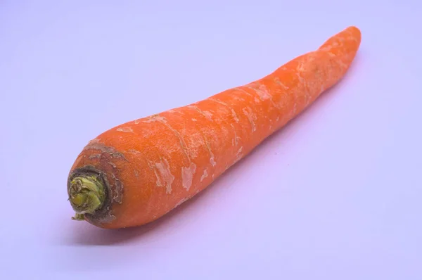 Свіжа Морква Кухонного Саду Білий Фон — стокове фото
