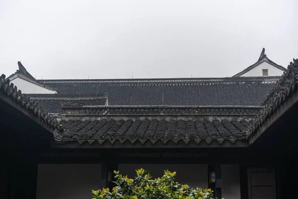 Die Shaoxing Architektur Chinesischen Stil Und Der Blaue Himmel — Stockfoto