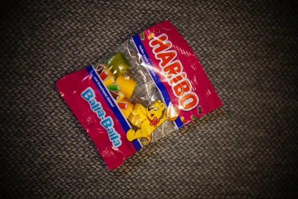 Closeup Shot Haribo Candy Bag — Stock Photo, Image