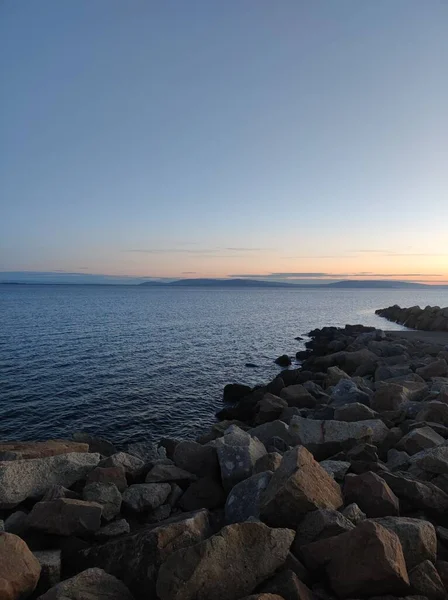 海岸の壮大な夕日 — ストック写真