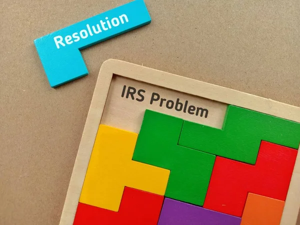 Het Bedrijfsconcept Irs Probleemoplossing — Stockfoto