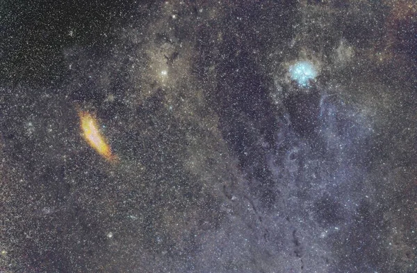 Een Prachtig Uitzicht Pleiaden California Nebula — Stockfoto