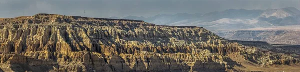 Panoramiczny Widok Lasy Formacje Skalne Powiecie Zada Prefektura Ali Tybet — Zdjęcie stockowe