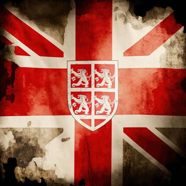 Рендеринг Флага Великобритании — стоковое фото
