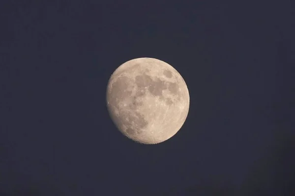 Closeup Lunar Eclipse Dark Sky Background — Stock Photo, Image