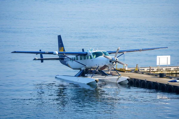 stock image The sea plane parked in the Downtown Vancouver