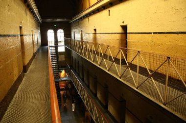 1845 'te açılan eski hapishanenin iç manzarası.