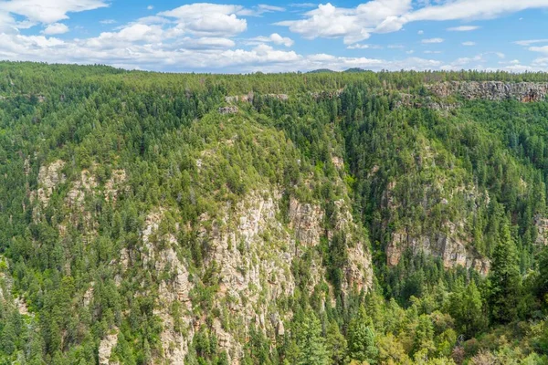 緑に覆われた丘の空中風景 — ストック写真