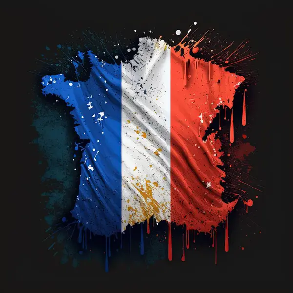 Una Representación Bandera Francia —  Fotos de Stock