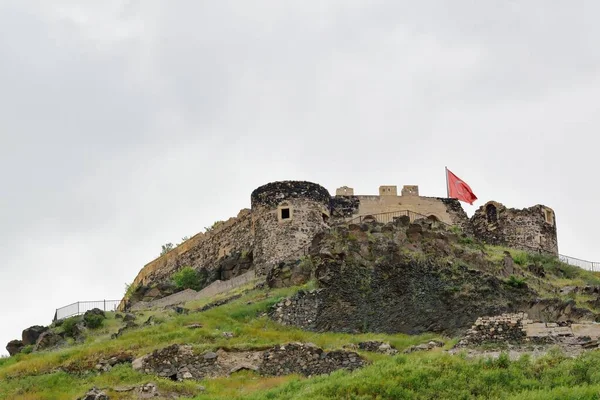 Blick Auf Die Burg Von Nevsehir Auf Einem Hügel Vor — Stockfoto