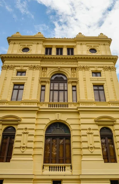 Sao Paulo Brasil Fachada Del Histórico Palacio Del Museo Ipiranga — Foto de Stock