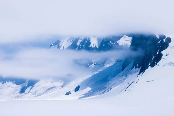 Ett Landskap Den Fascinerande Snöiga Mendenhall Glaciär — Stockfoto