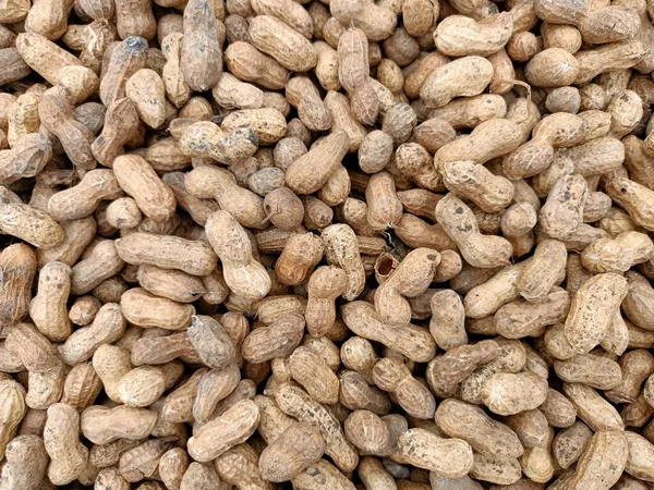 Texture Pile Peanuts — Stock Photo, Image