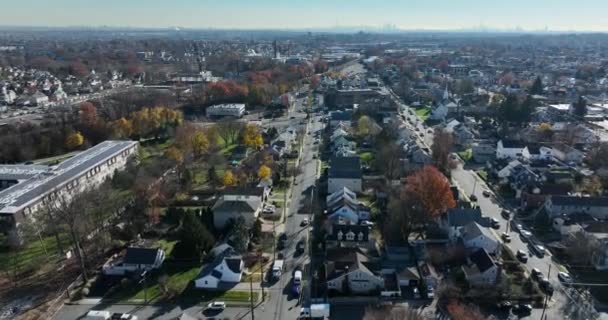 Uma Vista Aérea Drone Das Casas Cidade Clifton — Vídeo de Stock