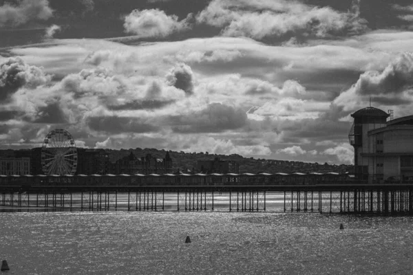 Μια Όμορφη Θέα Του Weston Super Mare Στο Ηνωμένο Βασίλειο — Φωτογραφία Αρχείου