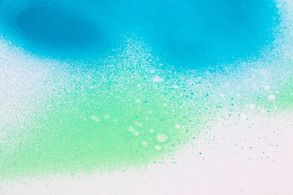 Blue Green Color Sprayed White Background — Stock Photo, Image