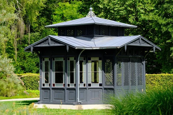 Pavilhão Jardim Jardim Botânico Augsburg Alemanha — Fotografia de Stock