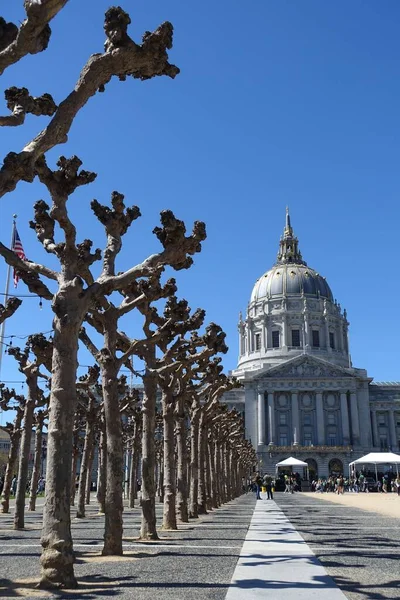 Una Hermosa Toma Del Ayuntamiento San Francisco Contra Cielo Azul — Foto de Stock