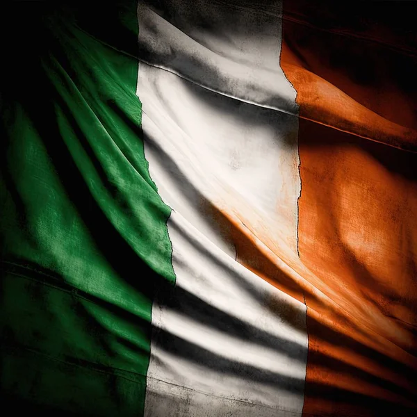 アイルランドの旗の3Dレンダリング — ストック写真